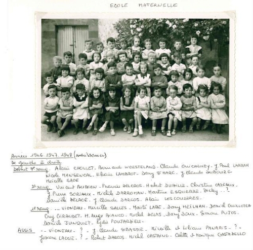 École  maternelle année 1950