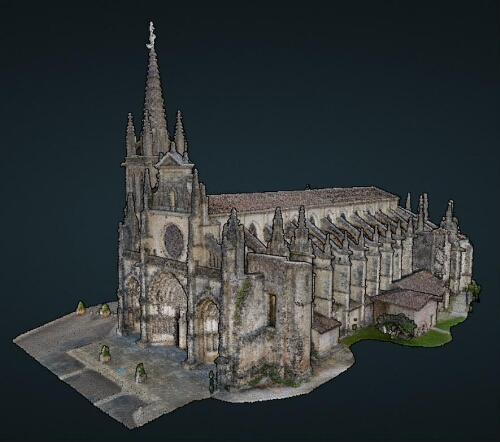 3D : découvrez la cathédrale de Bazas !