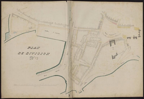 Plan d'alignement de la ville de 1855 (5. Division 2)