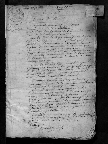 Registre d'état civil - Décès - 1802 à 1810