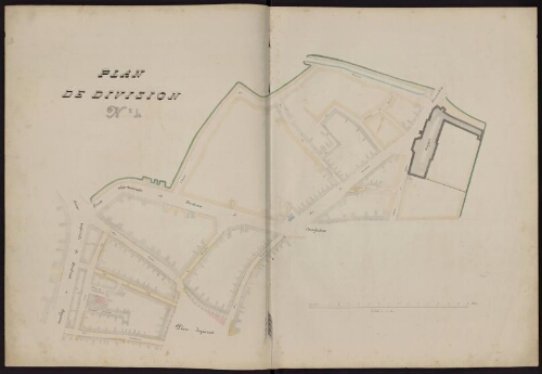 Plan d'alignement de la ville de 1855 (7. Division 4)