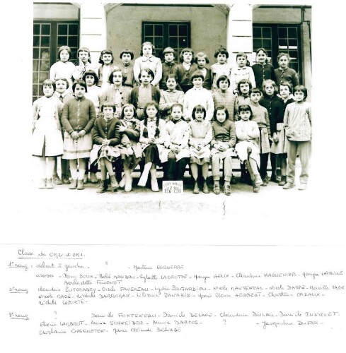 École élémentaire des filles 1957-1958 CM1